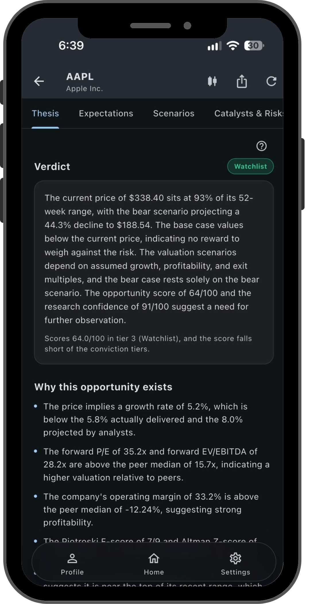 Evolty investment thesis screen